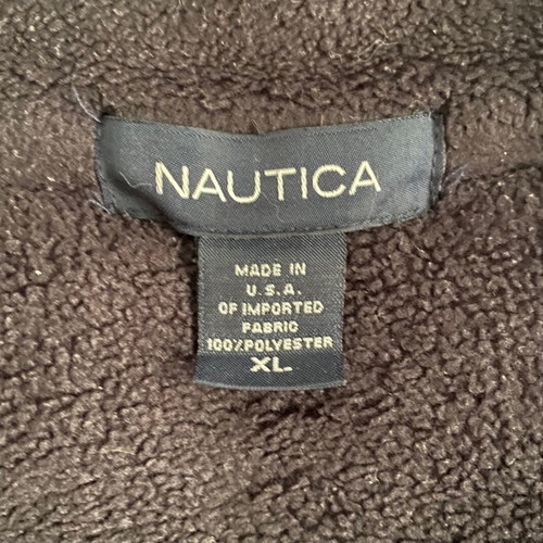 Nautica men's fleece sweatshirt used, black, size XL