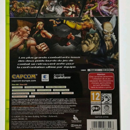 Xbox 360 Street Fighter X Tekken like new