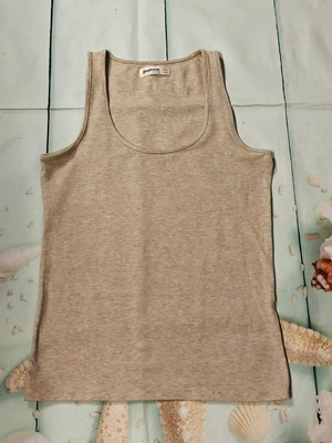 Stradivarius blouse used, brown, size M 38