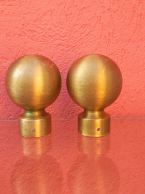 Brass finials used