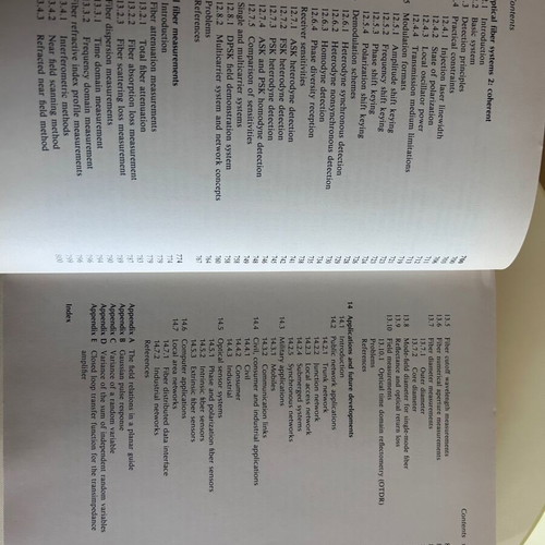 Optical Fiber Communications Principles and Practice Second Edition like new