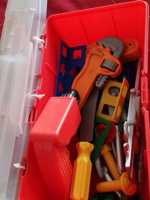 Children's tools like new with toolbox