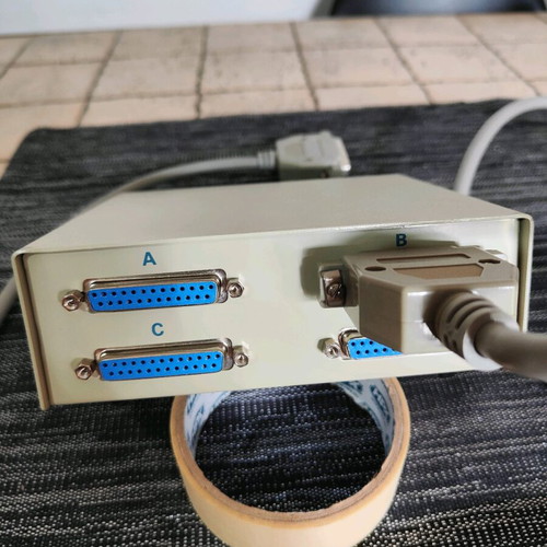 Data Switch Box A-B-C vintage new