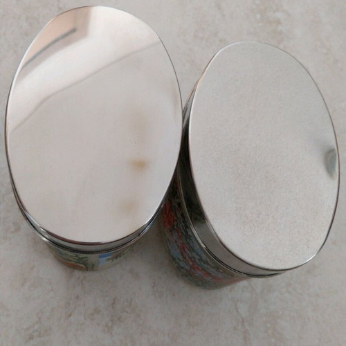 Storage jars used by M. Ktistopoulou for Loumidis, set of 2