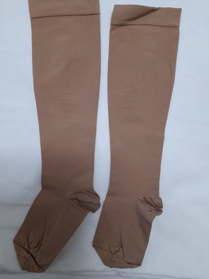 Orthopedic elastic socks new, beige, 37 cm height