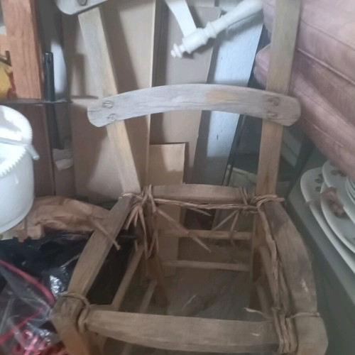 Wooden old chairs used, set of 2 for decoration or use