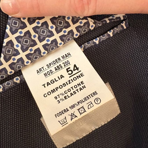 Berto Lucci Suit size 54 like new, blue