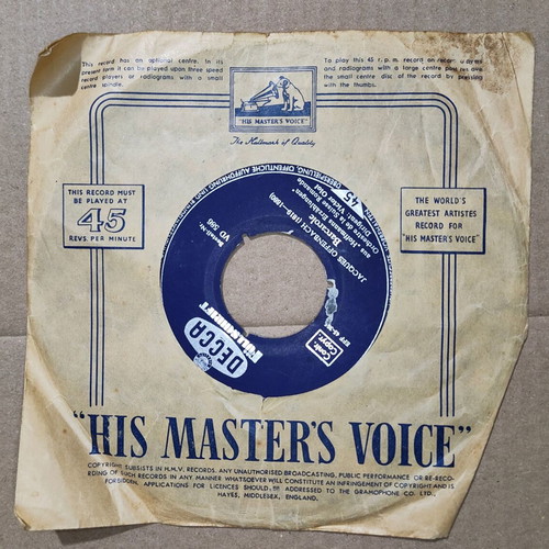 Offenbach Barcarolle 7" classical record