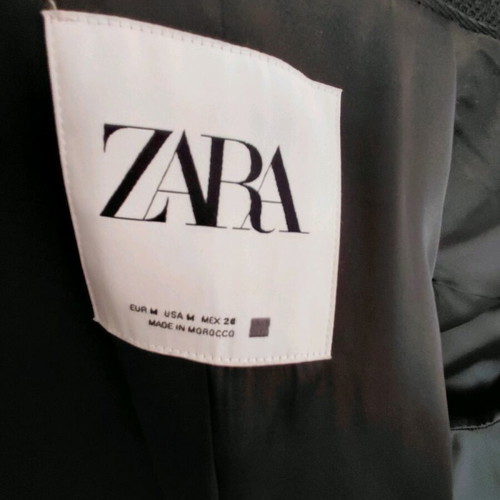 Maxi long wool blend coat Zara size M like new, black