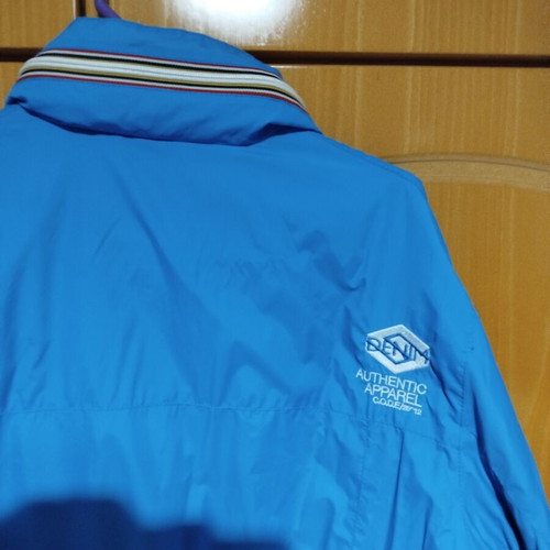 Smith & Jones men's windbreaker jacket new, blue with hood