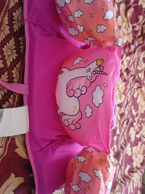 Unicorn pink beach life jacket for girl 11-30kg like new