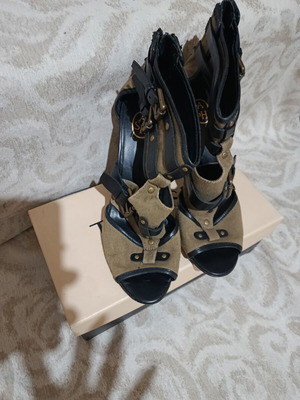 Ash platform sandals size 40, green