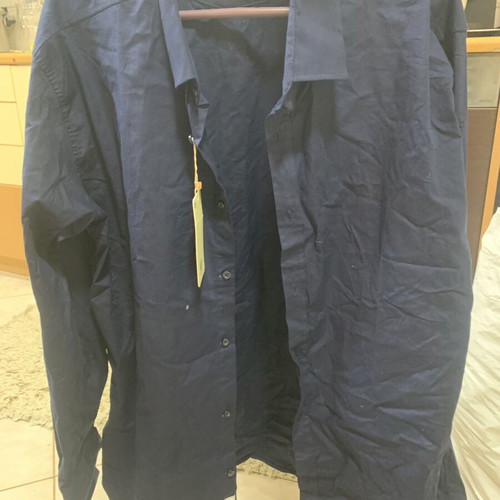 Men's blue dress shirt new, size 4XL