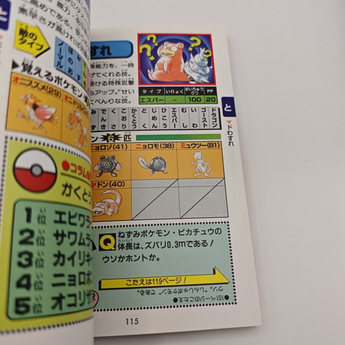 Pokemon Red Green Blue Encyclopedia used, official Japanese vintage strategy guide book