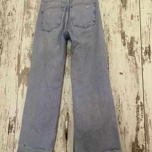 Calliope Light Wash Wide Leg Ripped Jeans like new, size S