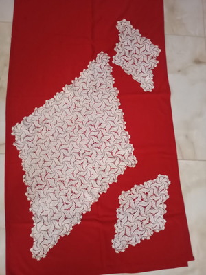 Handmade crochet set of 3 pieces like new