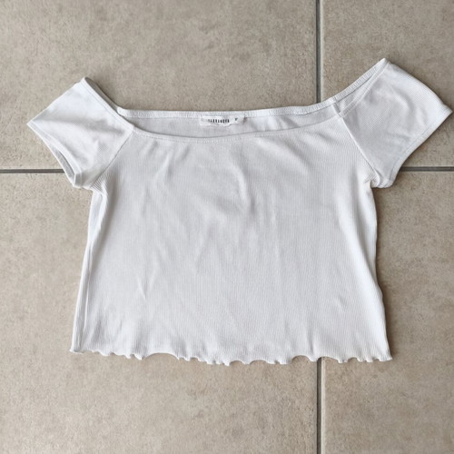 Crop top Tensione In white like new