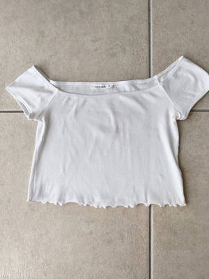 Crop top Tensione In white like new