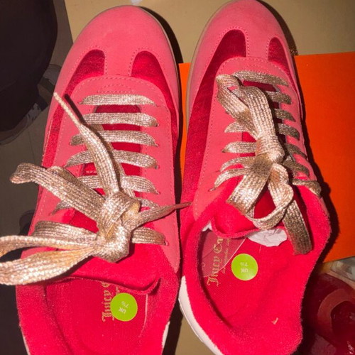 Juicy Couture athletic shoes like new, red, size 40