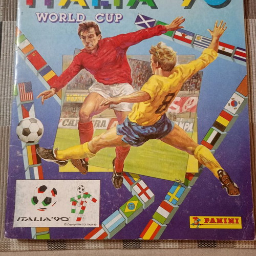 Panini Italia '90 Sticker Album used, complete