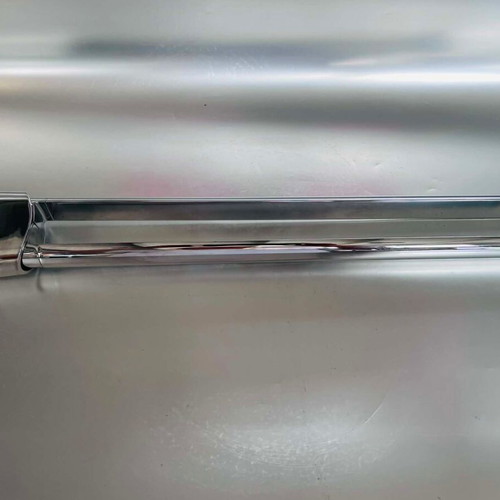Keuco double towel rack used, chrome finish