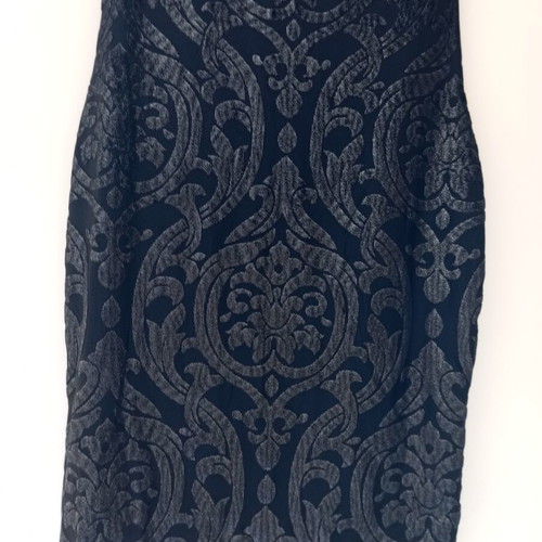 Black dress with silver details, size XS