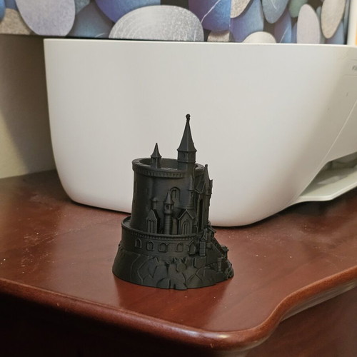 Desk Pencil Holder Decorative Black Matte Like New