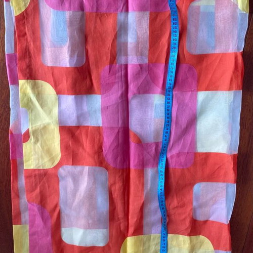 Curtain set like new with semi-transparent fabric