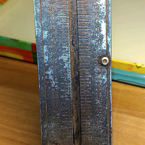 Vintage pocket scale 50kg used, Made in Germany