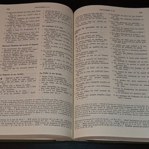 Bible used French hardcover edition 1977