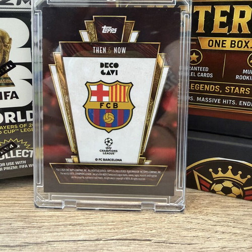 Topps UCC Then and Now Deco Gavi Barcelona card like new 1/10
