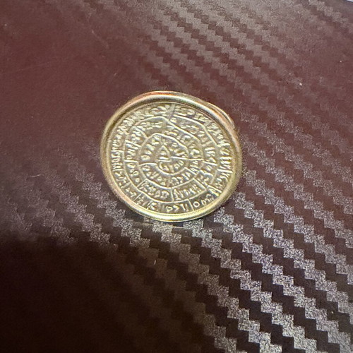 Silver 925 ring with Phaistos Disc used