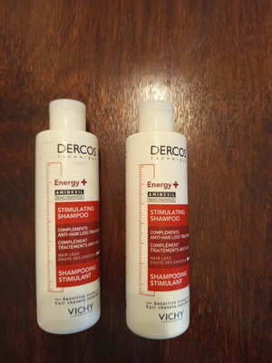 Dercos Aminexil Energy+ shampoo set of 2, new