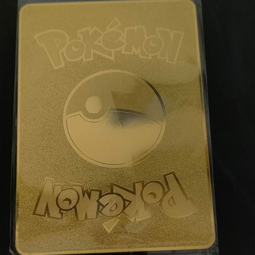 Pokémon Mega Charizard X GX Gold Metal Card like new