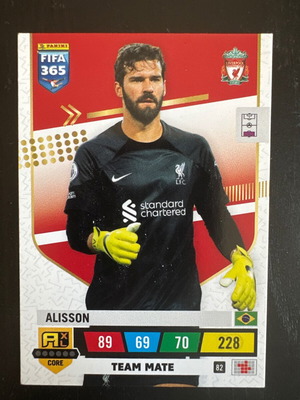 Alisson FIFA 365 Panini Adrenalyn #82 μεταχειρισμένο