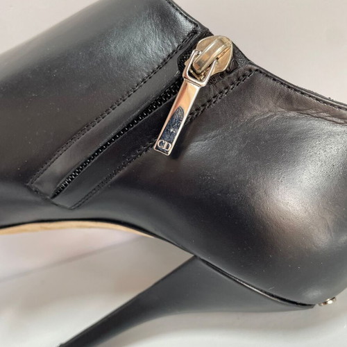 Dior leather heels like new, black, size 37.5