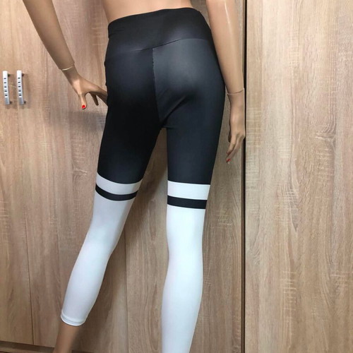Fashion Tights leggings like new, black and white, sizes S and M