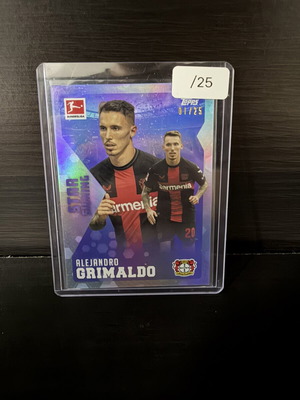 2023 Topps Bundesliga Star Signing Purple Alejandro Grimaldo card like new