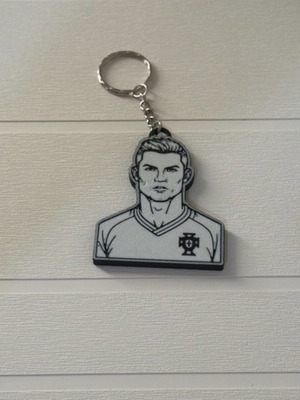 Cristiano Ronaldo keychain 3D printed, new
