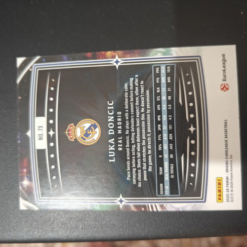 Luka Doncic collectible card like new, limited edition 125