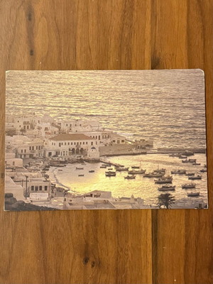 Vintage καρτ ποστάλ Μύκονος μεταχειρισμένη, έτος 1982, σε καλή κατάσταση