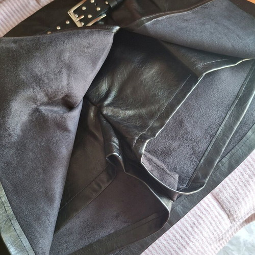 Bershka leather skirt black size XL like new