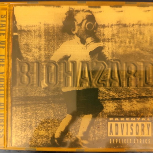 Biohazard State of the World Address CD used with cracked plastic and scratch