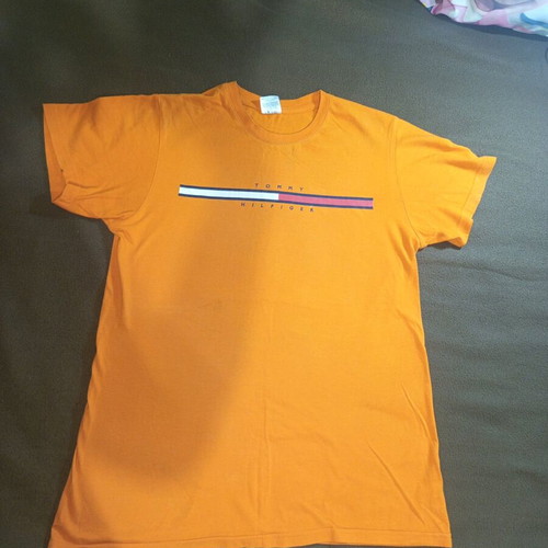 Tommy Hilfiger orange T-shirt with logo used