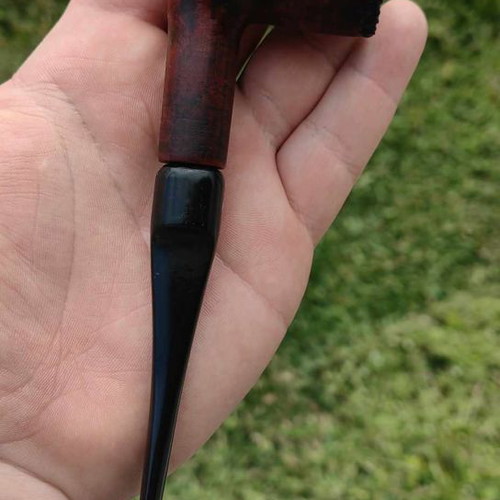 Handmade smoking pipe new from heather root with ebonite mouthpiece