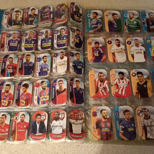 Football metal tazos set of 180 used