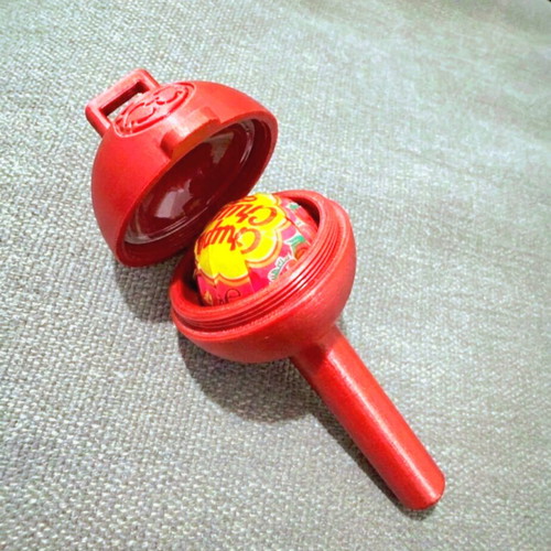 Chupa Chups holder set like new, red pink blue yellow