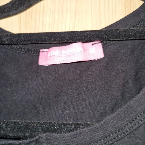 Pink Woman top black size M like new