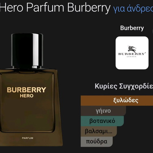 Burberry Hero Parfum 2ml like new, genuine decant fragrance