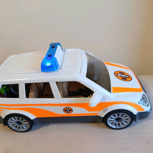 Playmobil vehicle used with lights and sound